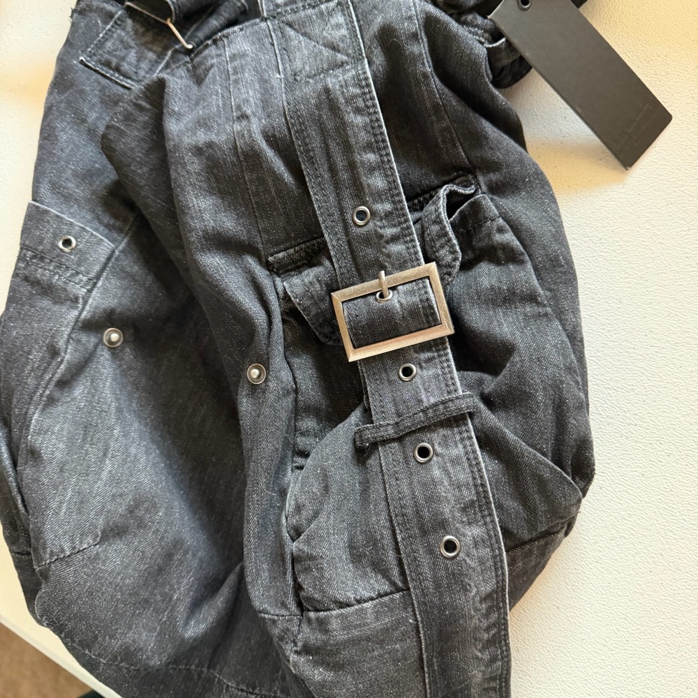 JadedLondonStellar denim messenge shoulder bagwashed black a unisex crossbodybag - Picture 2 of 8